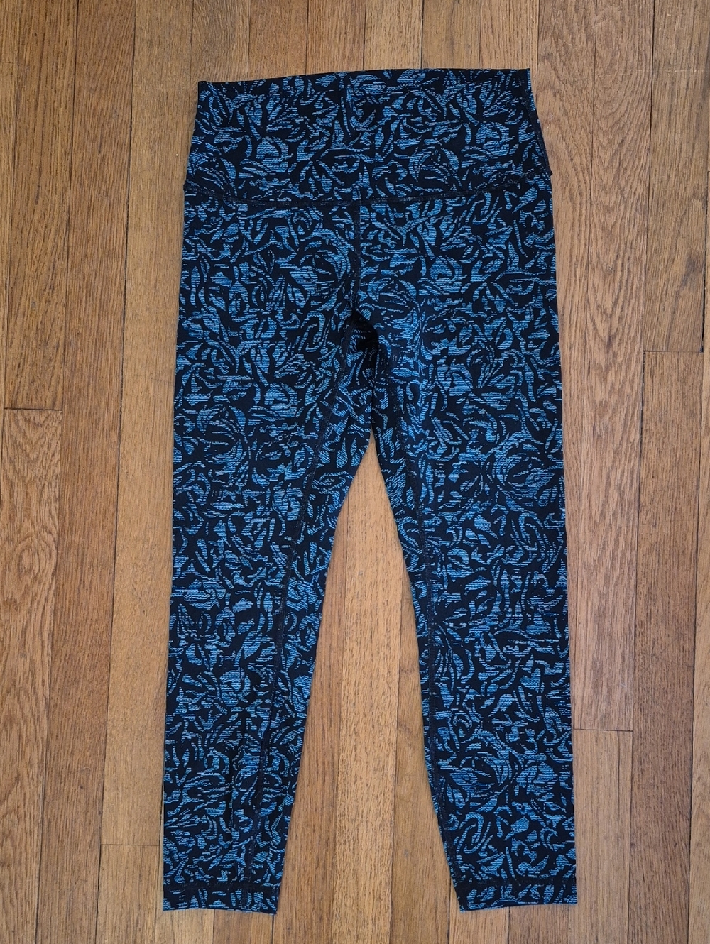 Lululemon Wunder Under Leggings In Thrive Viridian Green Black